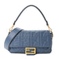 Nappa FF 1974 Embossed Baguette Mirto