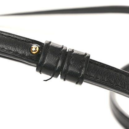 Calfskin Y Quilted Monogram Toy Loulou Crossbody Bag Black