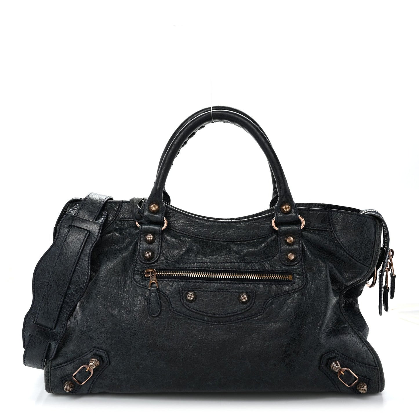 Agneau Giant 12 Rose Gold Hardware City Dark Night