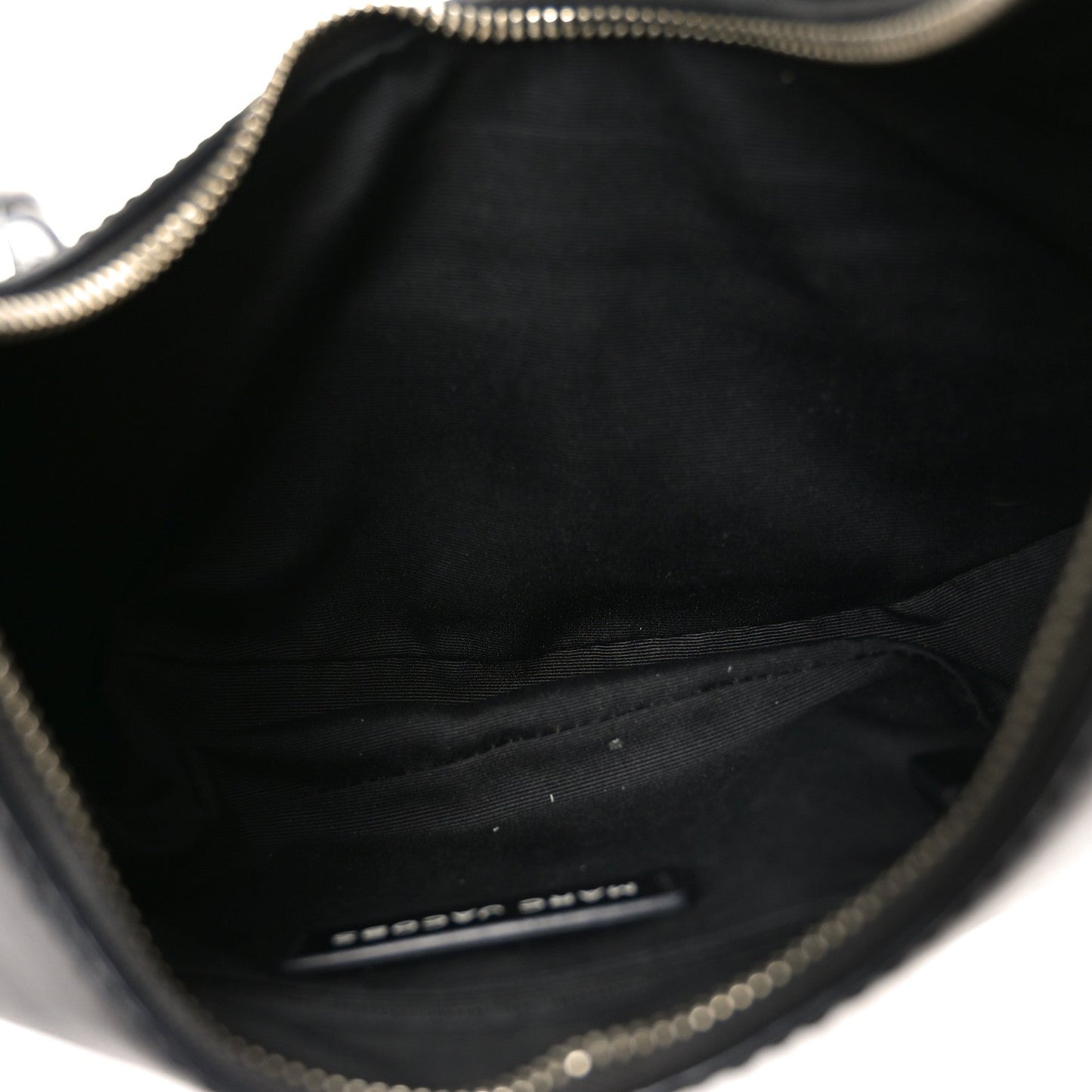 Crinkled Calfskin Crusier Crescent Bag Black