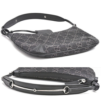 Gucci Horsebit GG Denim Shoulder Bag