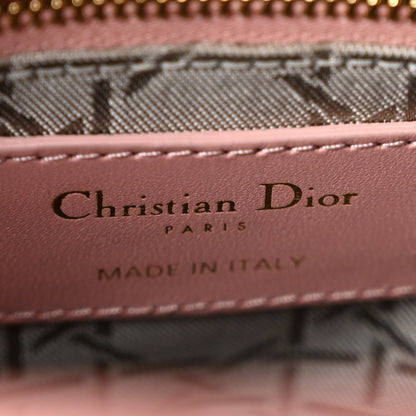 Lambskin Cannage Small My ABCDior Lady Dior Pink