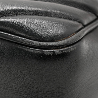Calfskin Matelasse Monogram Lou Camera Bag Black