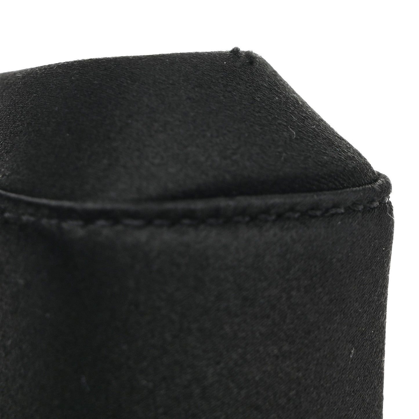 Satin Small Marlene Chain Clutch Black