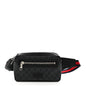 Soft GG Supreme Monogram Web Belt Bag Black Grey