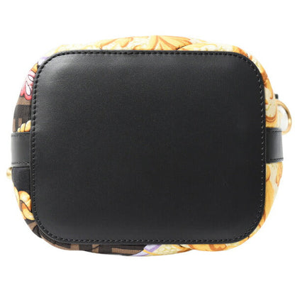 Fendi Fendace Leather Canvas 2way Shoulder Bag