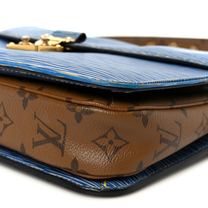 Epi Reverse Monogram Pochette Metis Denim Light