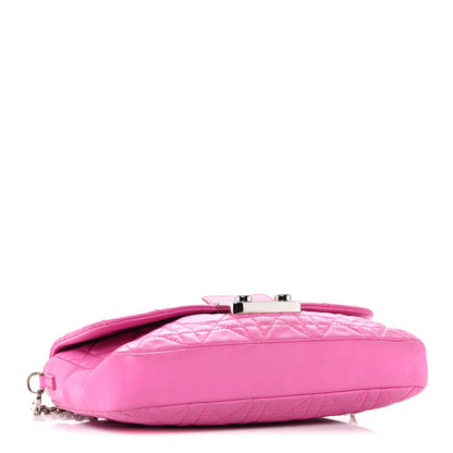 Lambskin Cannage Miss Dior Promenade Pouch Fuchsia
