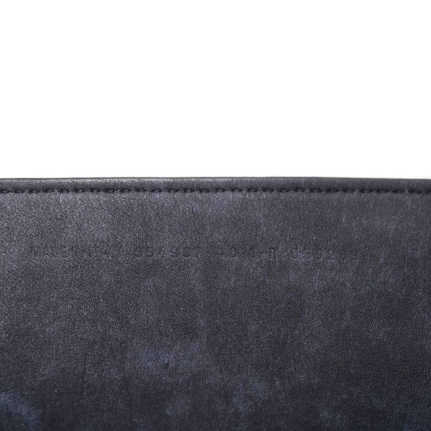 Used Calfskin Silver Hardware Neo Classic City Navy
