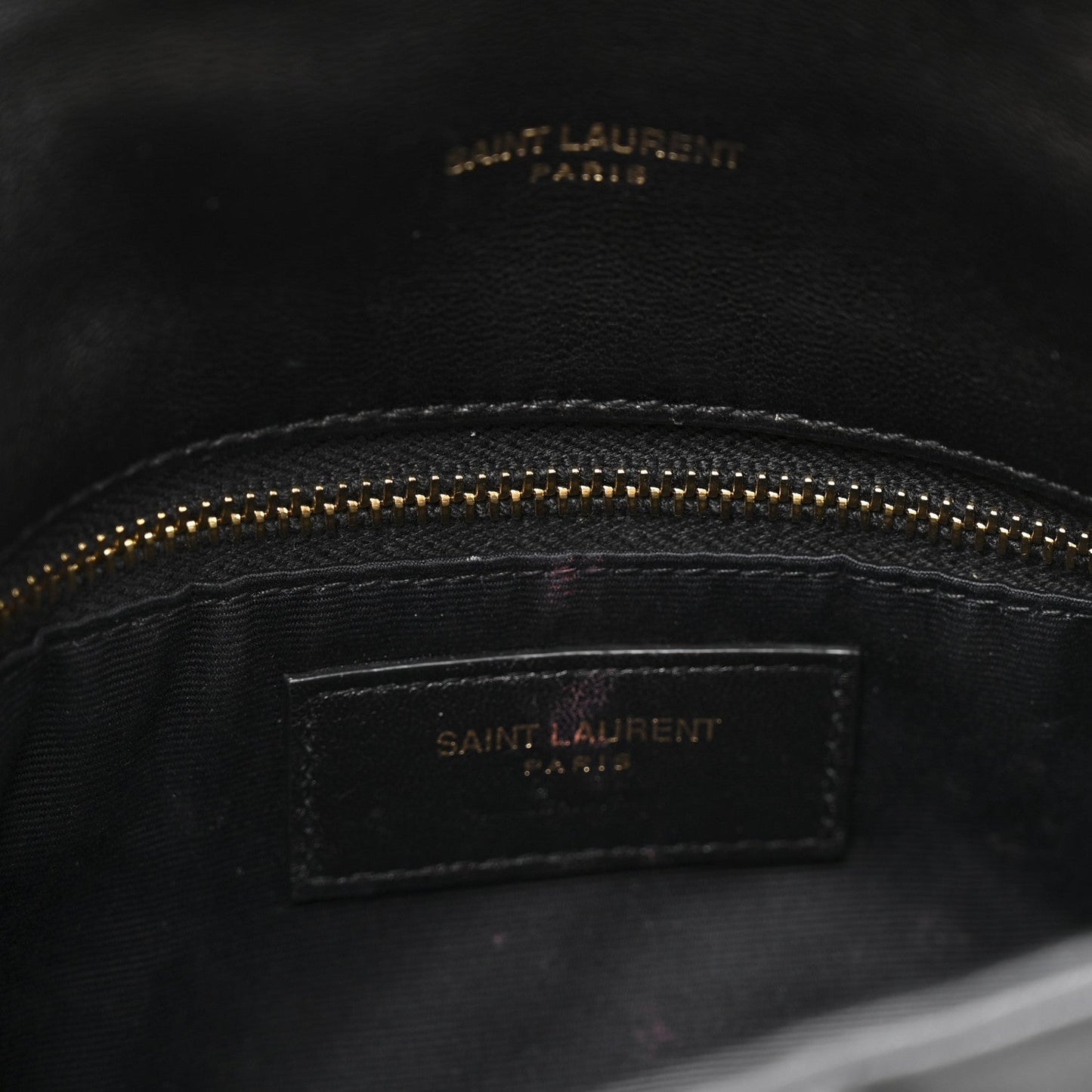 Lambskin Quilted Toy Loulou Puffer Monogram Chain Satchel Black