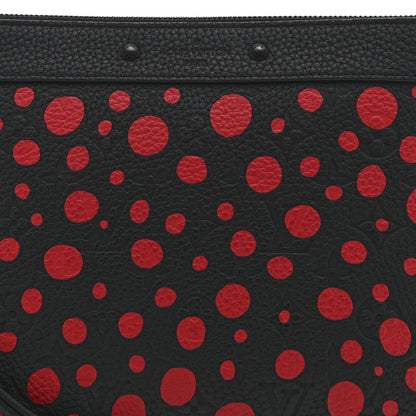 LV X YK Taurillon Monogram Pochette To-Go Black Red