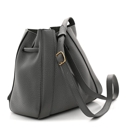 Heavy Grain Calfskin Mini Millie Charcoal