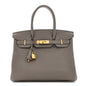 Taurillon Novillo Birkin 30 Gris Asphalte