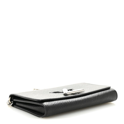 Epi Twist Chain Wallet Black