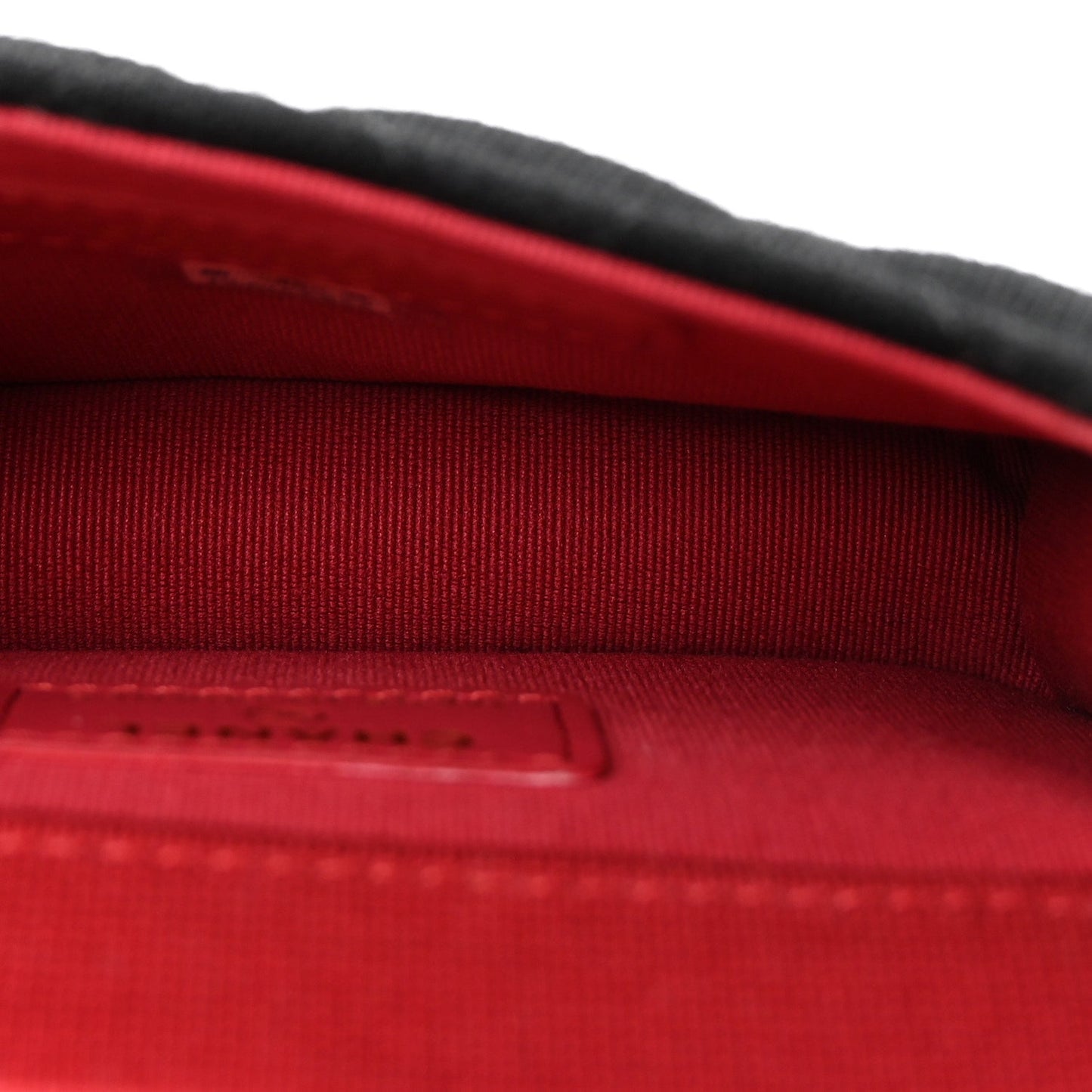 Jersey Quilted Mini VIP Clutch With Chain Black
