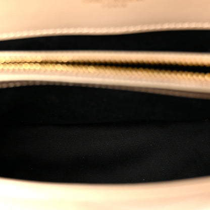 Calfskin Y Quilted Monogram Small Loulou Chain Satchel Dark Beige