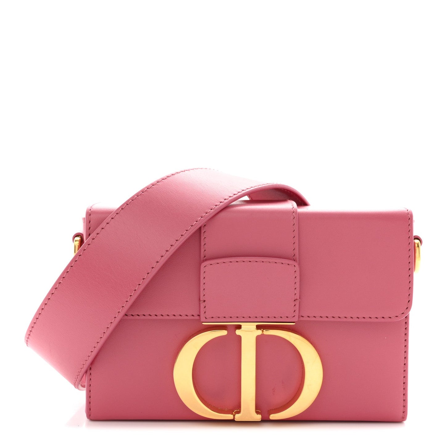 Smooth Calfskin 30 Montaigne Box Bag Pink