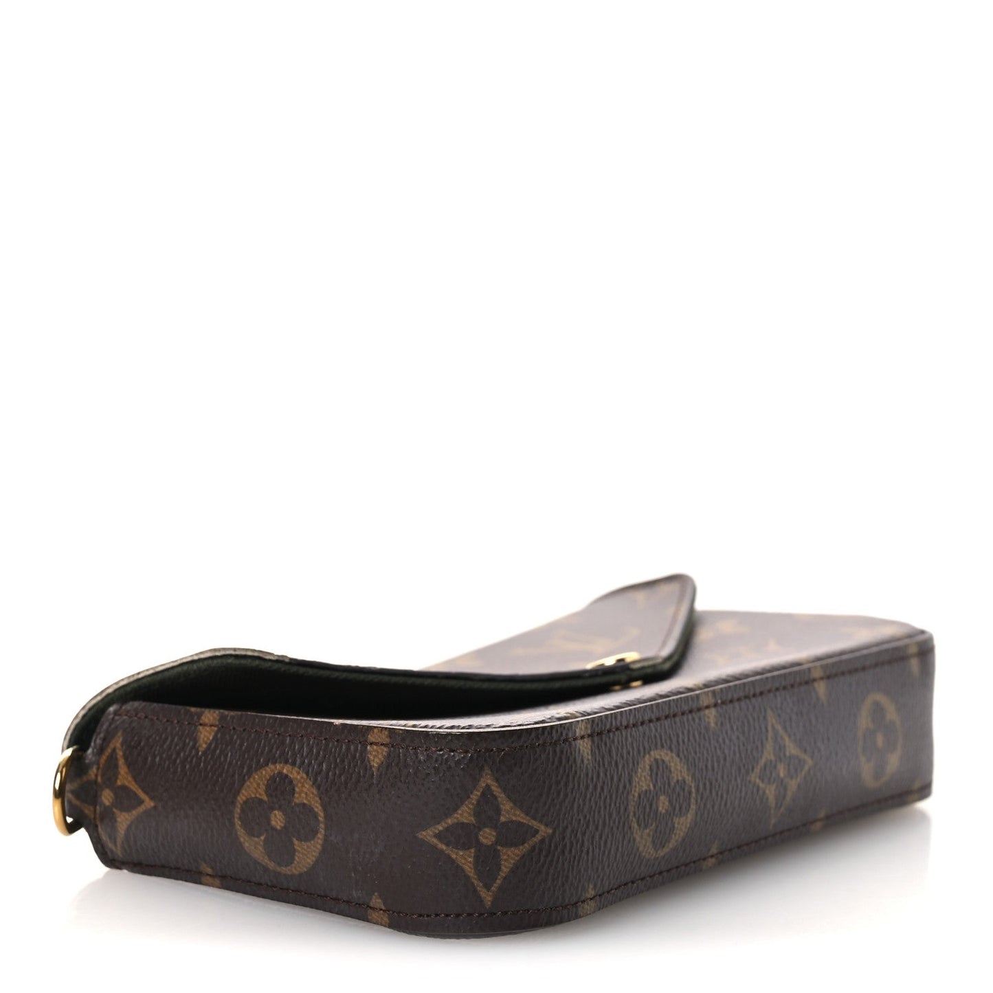 Monogram Felicie Strap & Go Kaki
