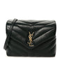 Calfskin Y Quilted Monogram Toy Loulou Crossbody Bag Deep Green