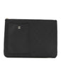 Calfskin Quilted Medium CC Pocket Cosmetic Case Black