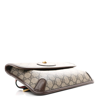 GG Supreme Monogram Neo Vintage Web Belt Bag Brown