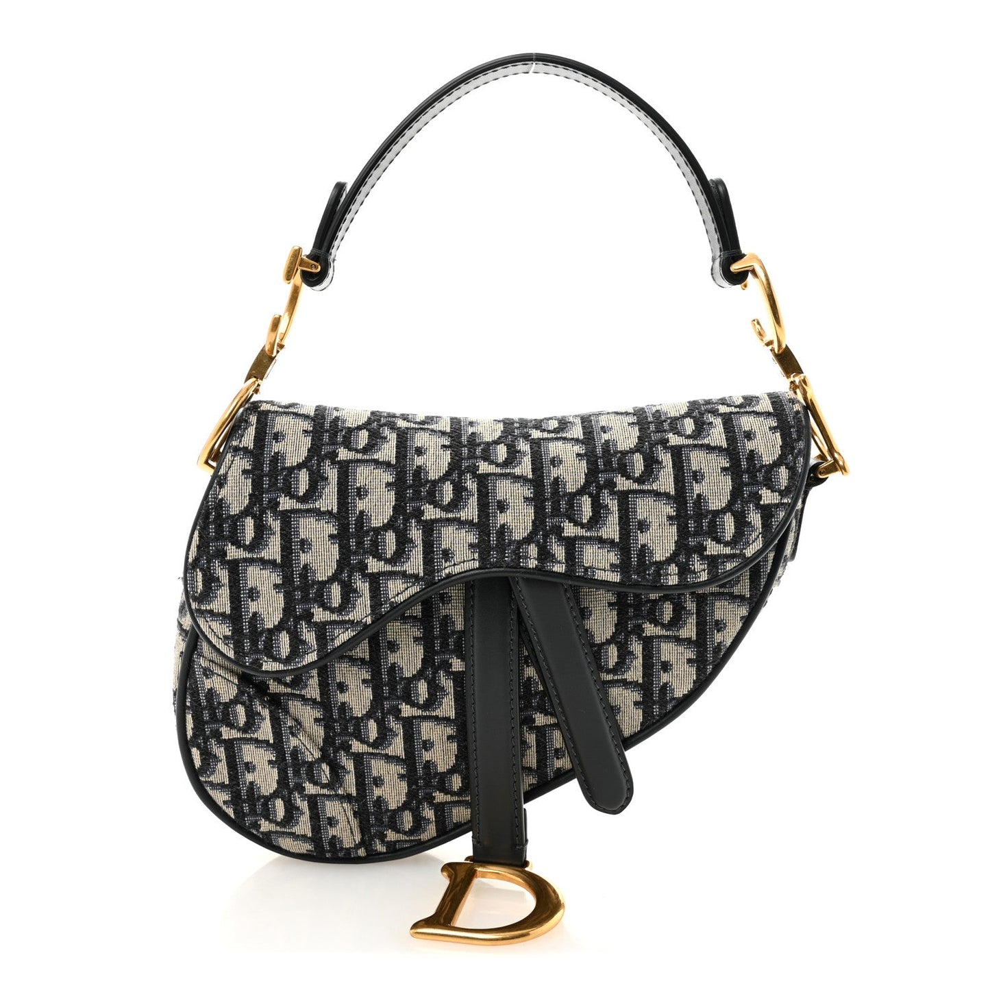 Oblique Mini Saddle Bag Blue