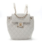 Caviar Quilted Mini Urban Spirit Backpack White