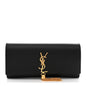 Calfskin Classic Monogram Tassel Clutch Black