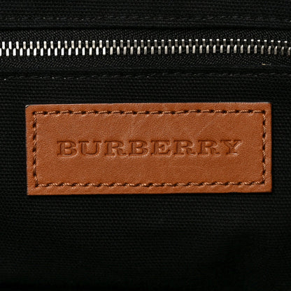 Mega Check Grained Calfskin Medium Harcourt Satchel Saddle Brown