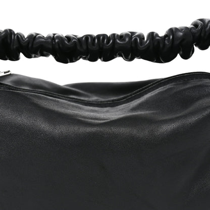 Lambskin Mini Scrunchie Bag Black