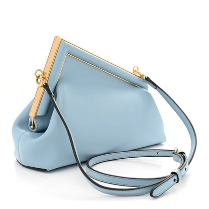 Shiny Nappa Small Fendi First Azzurro Baby