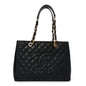 Caviar Quilted Grand Shopping Tote GST Black