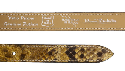 Renato Balestra Calamaria Python Leather Womens Belt