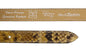 Renato Balestra Calamaria Python Leather Womens Belt