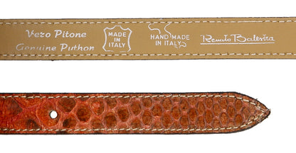 Renato Balestra Calamaria Python Leather Womens Belt
