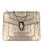 Metallic Karung Serpenti Forever Top Handle Gold