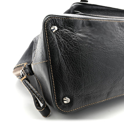 Calfskin Edith Dome Bowler Black