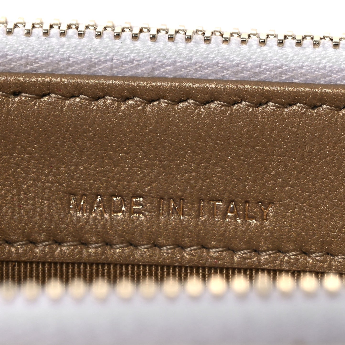 Goatskin Stitched Small Chic Pearls Clutch With Chain  White