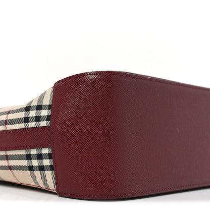 Canvas House Check Small Tote Red