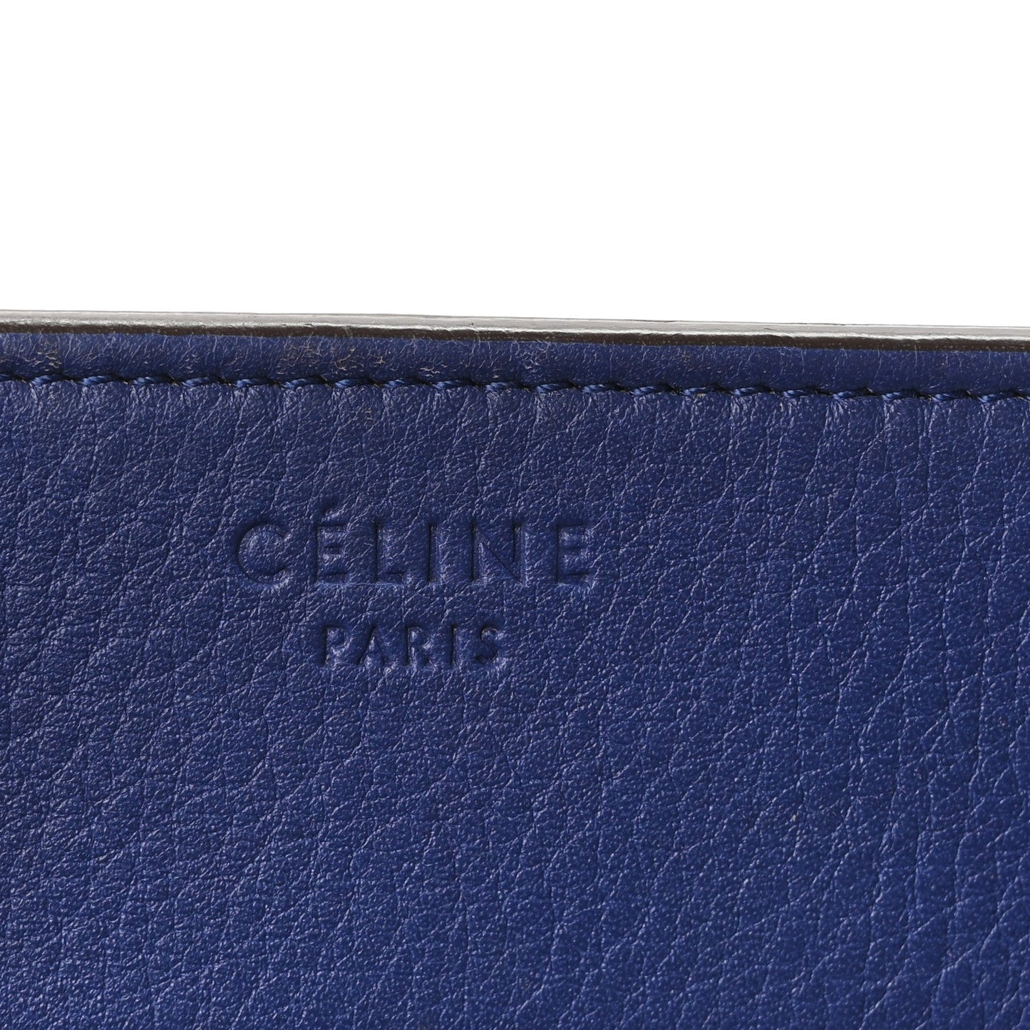 Grained Calfskin Medium Phantom Luggage Indigo