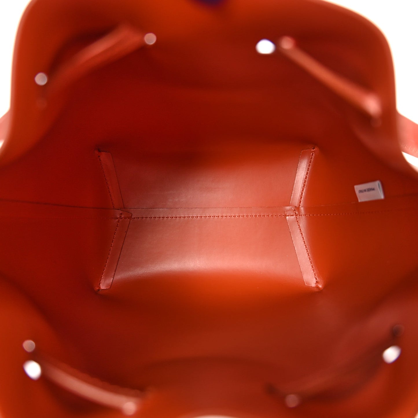 Vegetable Tanned Calfskin Mini Bucket Bag Brandy