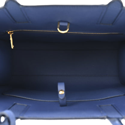 Grained Calfskin Small Frances Tote Navy