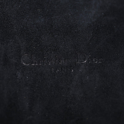Grained Calfskin Caro Double Pouch Black