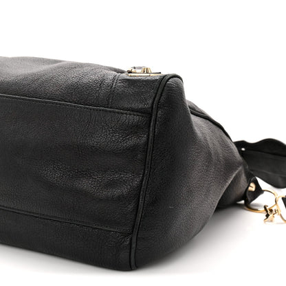 Chevre Gold Metallic Edge Hardware Velo Black