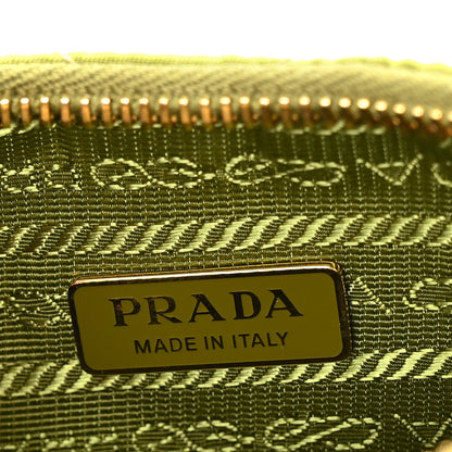 Re-Nylon Saffiano Stitched Mini Re-Edition 1995 Chaine Shoulder Bag Edera