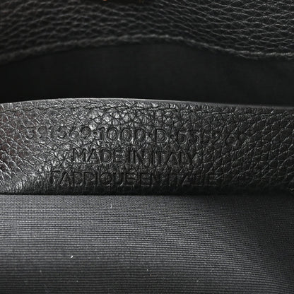 Calfskin Le Dix Soft Cabas M Shoulder Bag Black