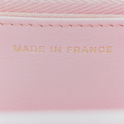 Caviar Quilted Wallet on Chain WOC Light Pink