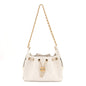 Caviar Quilted Mini Chanel 25 Handbag White