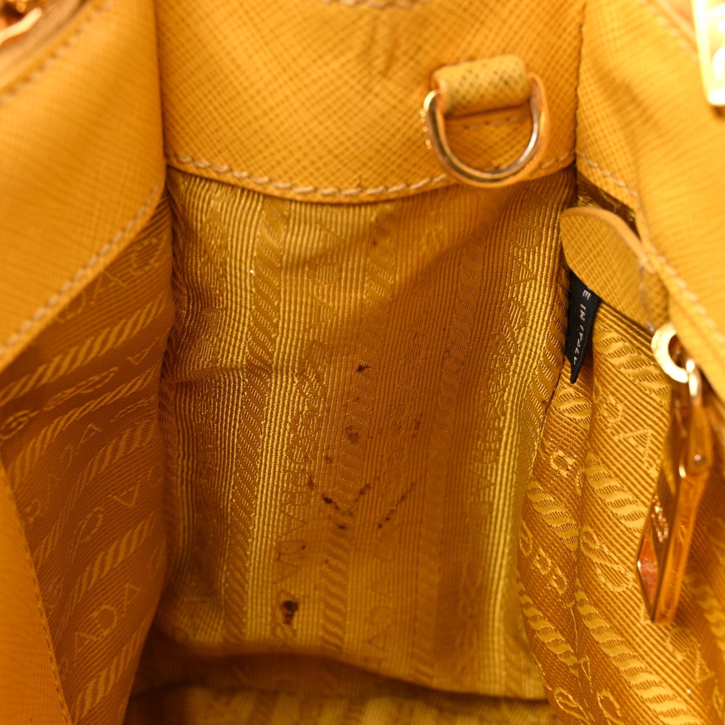 Saffiano Lux Small Galleria Double Zip Tote Soleil