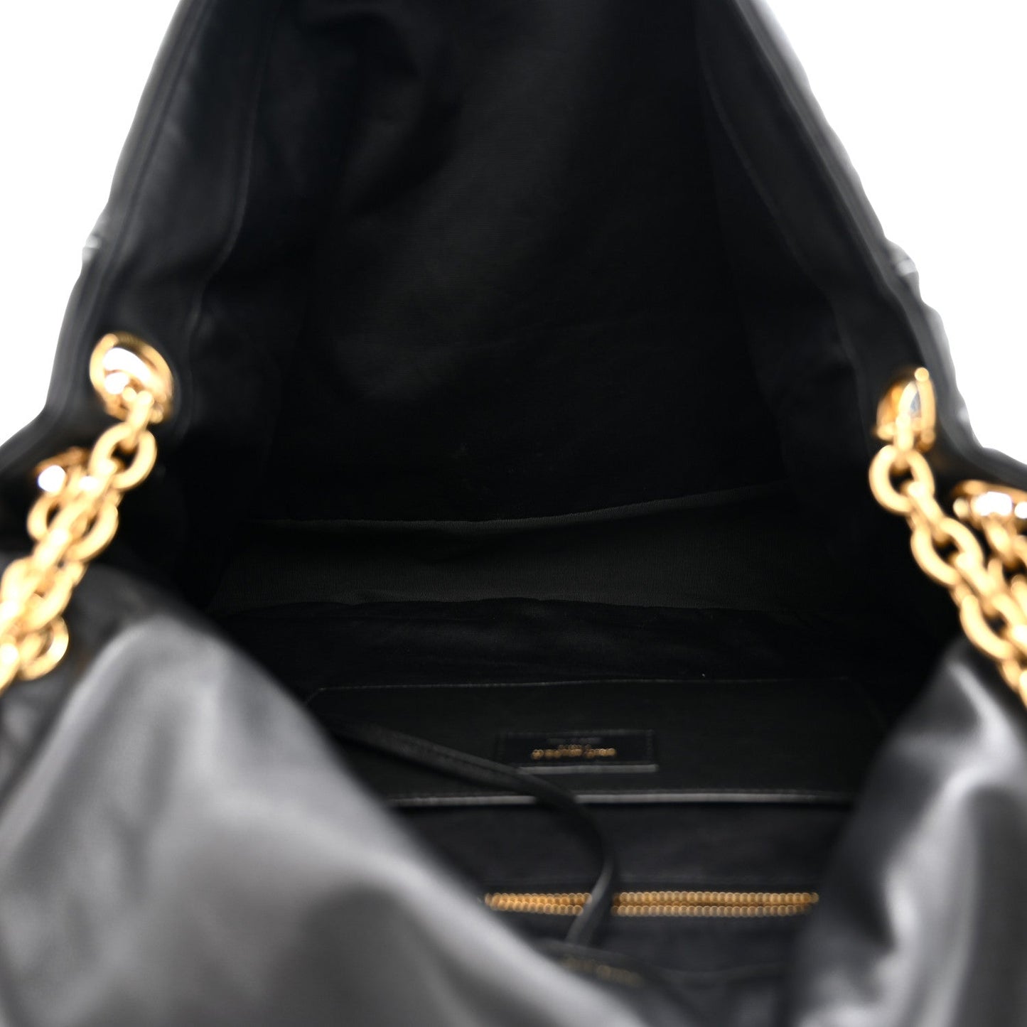 Lambskin Matelasse Monogram Large Jamie 4.3 Black
